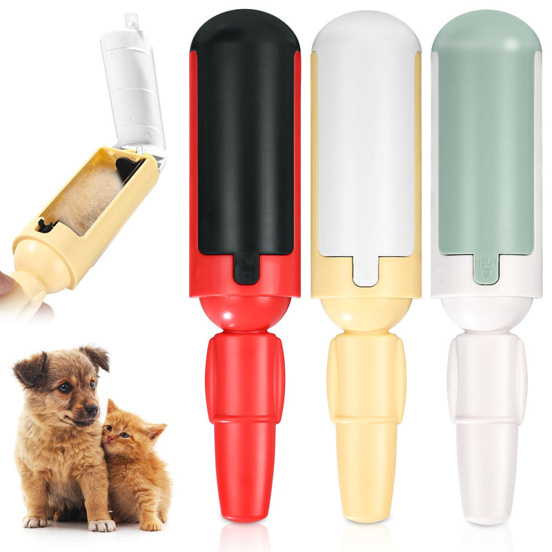 Pack of 3 Pet Hair Remover for Clothes, Pet Hair Stickers, Lint Roller Pet Hair Reusable Pet Hair Remover Brush for Cat Hair Dog Hair, Lint Roller for Clothes Carpet & Sofa - BeesActive Australia