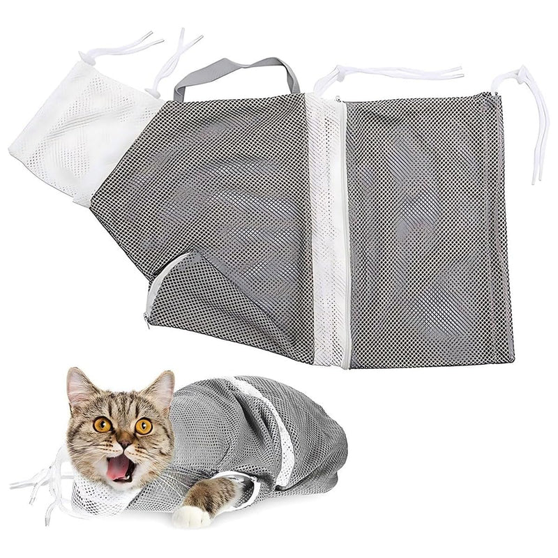EORPAVU Cat Claw Care, Cat Claw Care, Adjustable Cat Bath Bag, Fixed Bag for Cats and Dogs, Bath Bag, Grooming Bag (20" x 12.5") - BeesActive Australia