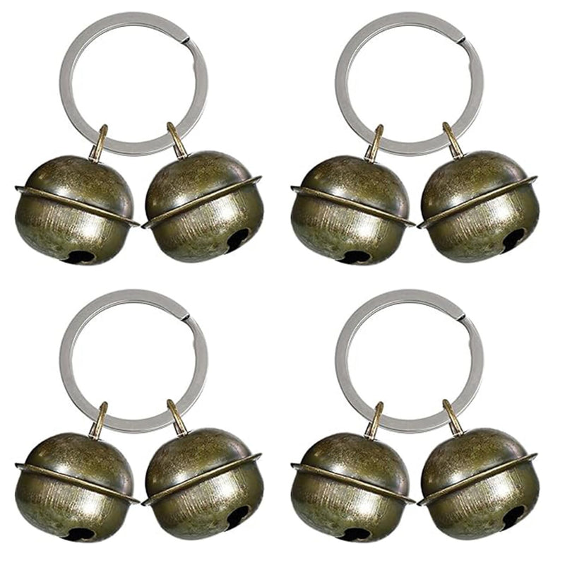 BOBOZHONG Cat Bell, Set of 4 Pet Bells Pet Tracker Bell Dog Bell Loud Dog Bells Cat Bells Collar Bell for Dog Cat Harness - BeesActive Australia