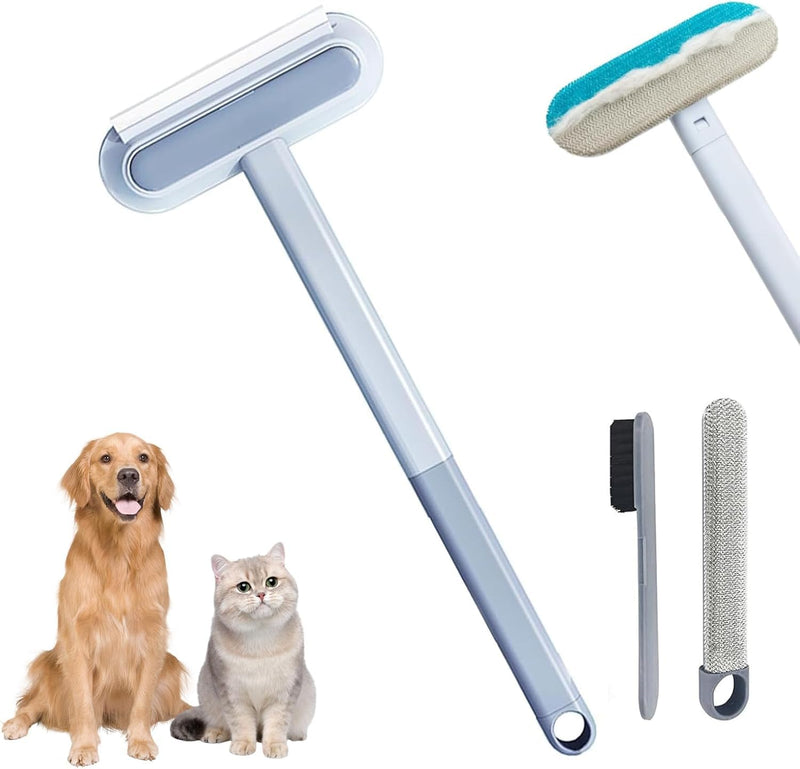 Pet hair remover, animal hair remover, lint brush animal hair set, cat hair remover reusable, animal hair remover lint brush for sofas, scratching posts and carpet - BeesActive Australia