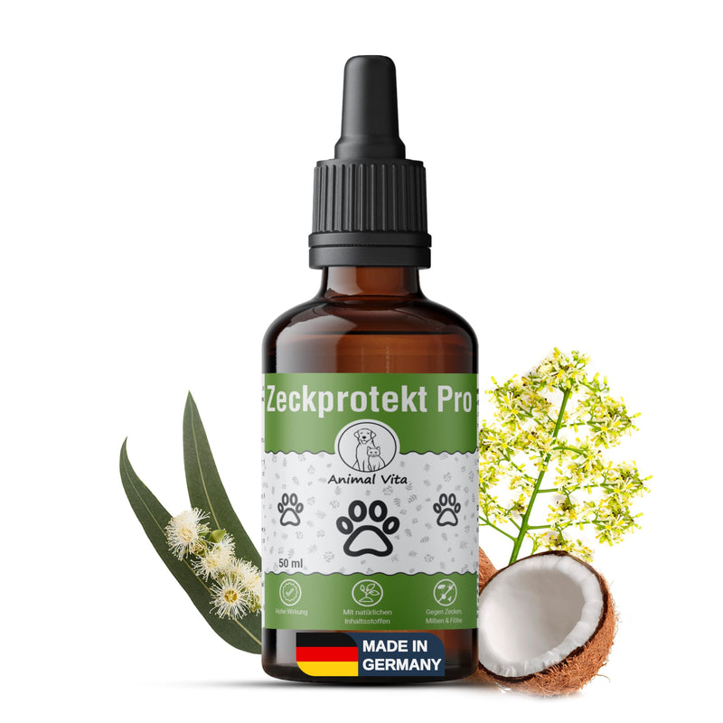 Animal Vita® Spot on for dogs [annual supply] Tick repellent for dogs, reliable tick protection with organic coconut oil and Margosa, 100% natural spot on against ticks, mites and fleas - BeesActive Australia