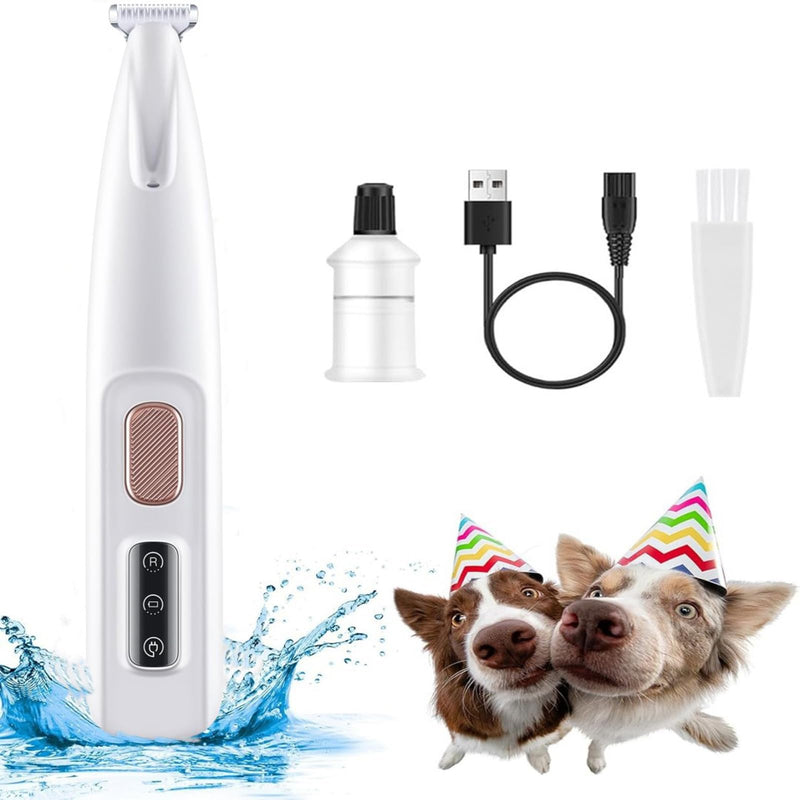 PawTrim Pro -Pain-Free Paw Grooming in Seconds, Waterproof Rechargeable Pet Paw Trimmer with LED Light, Quiet Dog Clipper, Pet Hair Trimmer for Dog Cat - BeesActive Australia