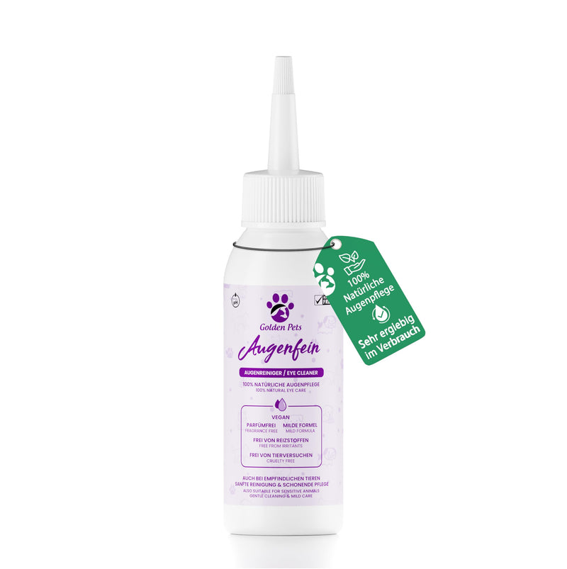 Golden Pets NEW! Eye cleaner for dogs and cats - 100% natural eye care I gentle cleansing against incrustations and tear stones I prevention of tear stains 100 ml - BeesActive Australia