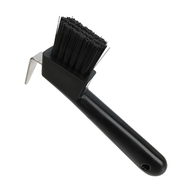 Natural bristles hoof scraper with brush, hoof scraper for horses, ergonomic hoof scraper for horses, 2 in 1 hoof scraper in brown, horse hoof care hoof cleaner horse, for clean hooves hoof care, black, Kiuiom - BeesActive Australia