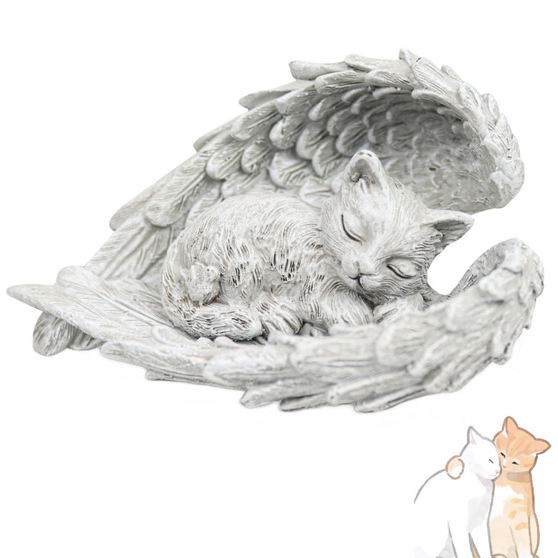 SZSMW Gravestone Cat - Decorative Cat - Memorial Stone Cat can be placed indoors on desks, bookshelves, bedside tables, as an outdoor garden decoration or as a souvenir gift - BeesActive Australia