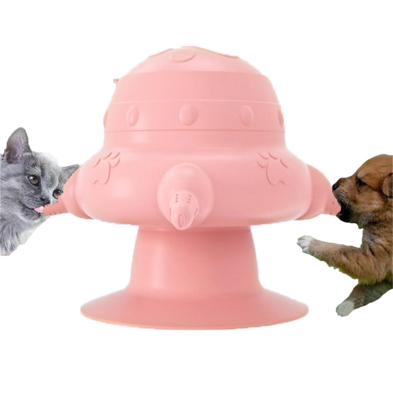 Rearing Aid Puppy Cat Milk Feeding Station with 4 Nipples Puppy Feeding Station Silicone Breastfeeding Station Self Feeding Feeder Puppy Milk Cat Milk Feeding Station for Baby Pet (Pink) Pink - BeesActive Australia
