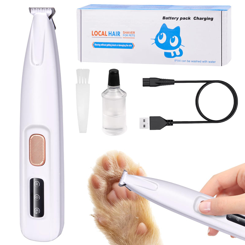 Quiet dog clipper, paw trimmer for dogs pets, rechargeable paw trimmer for pets with LED light, professional dog trimmer for thick, long and curly pet hair. 1 - BeesActive Australia