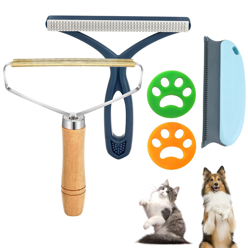 Landrain 5 piece animal hair remover brush set, cat hair remover, lint brush, animal hair for cats and dogs - BeesActive Australia