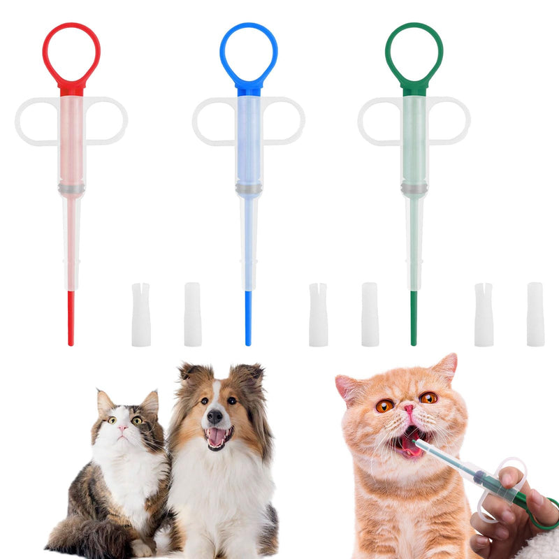 vcsjw Cat tablet dispenser, pack of 3, tablet dispenser for cats, tablet feeder, easy pill for cats, pet pusher syringe tablet dispenser for cats, dogs, puppies, small animals - BeesActive Australia