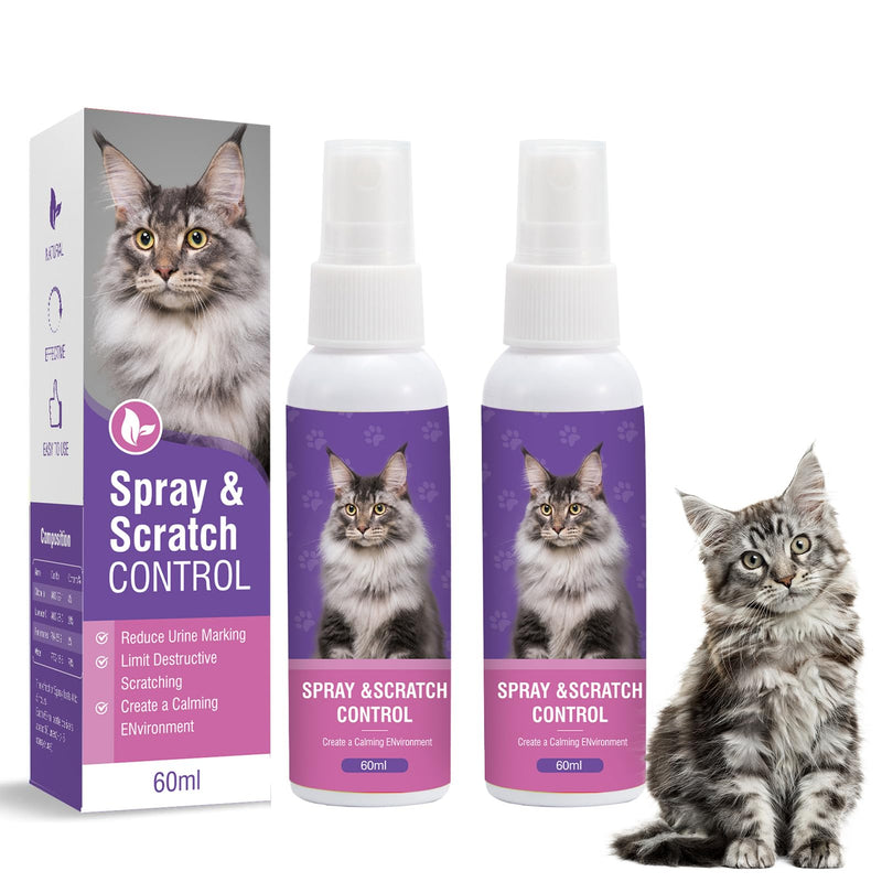 Pet Calming Spray Cat Calming Spray Pack of 2 Calming Spray for Cats Cat Calming Soothing Relaxation Anti Stress Agent Calming Signs M - BeesActive Australia