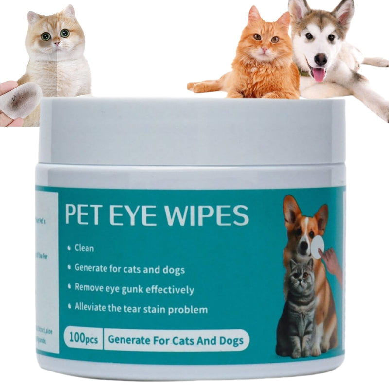 Eye care pads for dogs, 100 pieces dog care wipes, wet wipes for dogs and cats, tear stain remover for dogs, eye cleaning pads for dogs and cats, wipes for dogs and cats, eye care eye care pads - BeesActive Australia