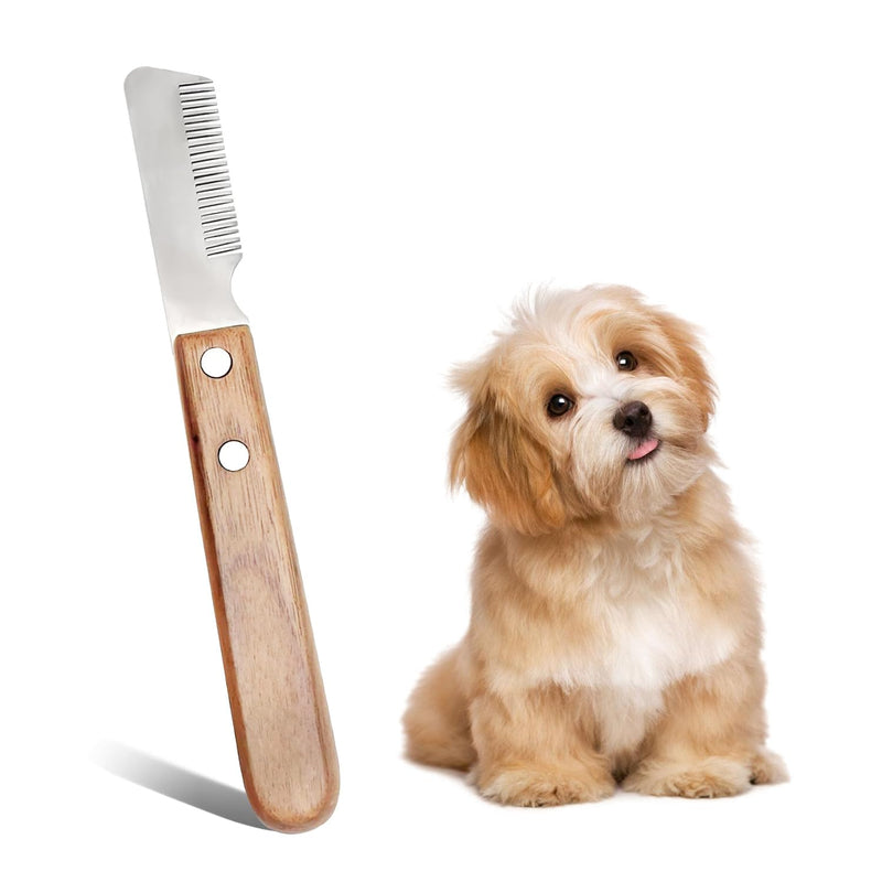 TopBine trimming knife for dogs, dog trimming knife, trimming knife, undercoat, top hair, trimming knife, terrier dog trimming knife for pet undercoat - BeesActive Australia