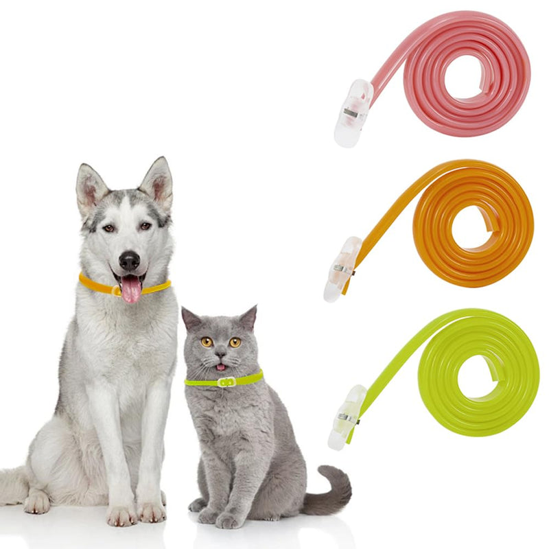 BKEPDY Dog Collar for Dogs Tick Collar for Cat Flea Collar Adjustable Collar for Dogs and Cats with Natural Ingredients Environmentally Friendly Material Pink - BeesActive Australia