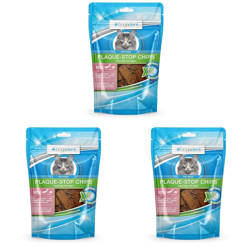 Bogadent Plaque-Stop Chips Fish Cat, 50 g (pack of 3) 56 g (pack of 3) - BeesActive Australia