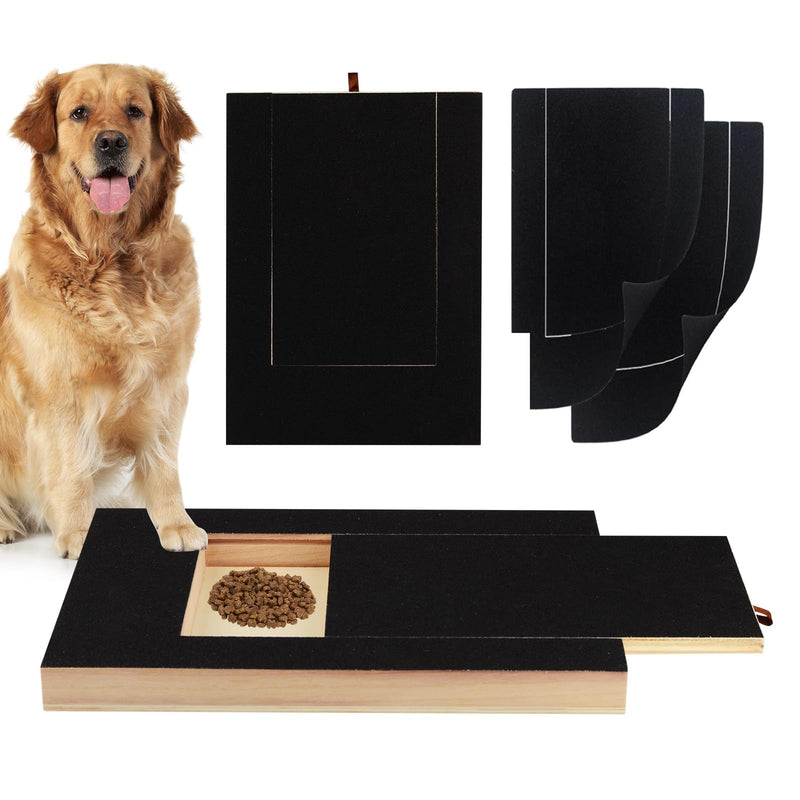 Scratching Board for Dogs with Treat Box 35x25x3cm, Scratch Pad for Nails, Stress-Free Pet Nail File Board, Alternative Claw Grinder for Dogs Nail Care - BeesActive Australia
