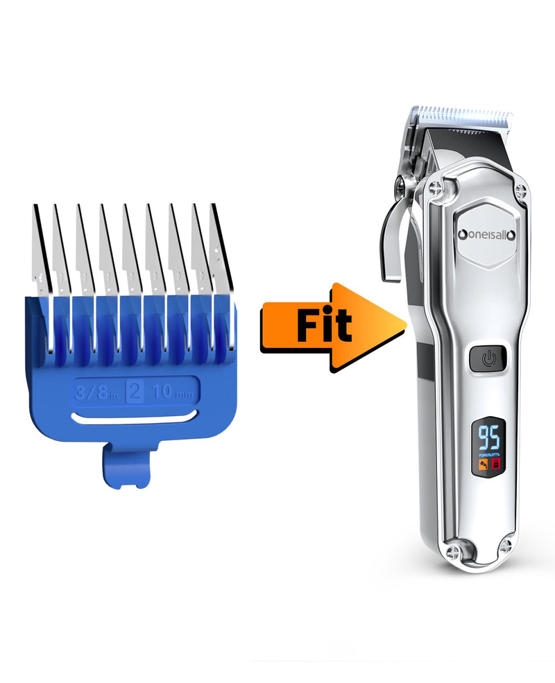 oneisall 10mm Blue Metal Dog Clipper Combs for Grooming Thick Heavy Fur - BeesActive Australia