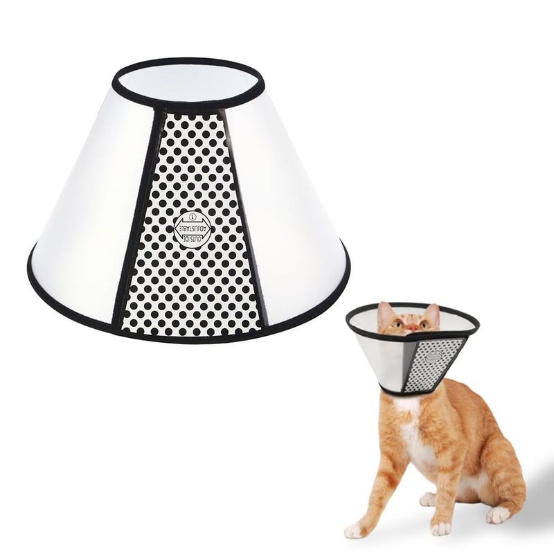 Cat Neck Brace, 1 Piece Cat Neck Brace Made of Plastic, Lightweight Elizabethan Collar, Cone Adjustable Neck Brace, for Pets, Dog Funnel for Cats, Dogs - BeesActive Australia