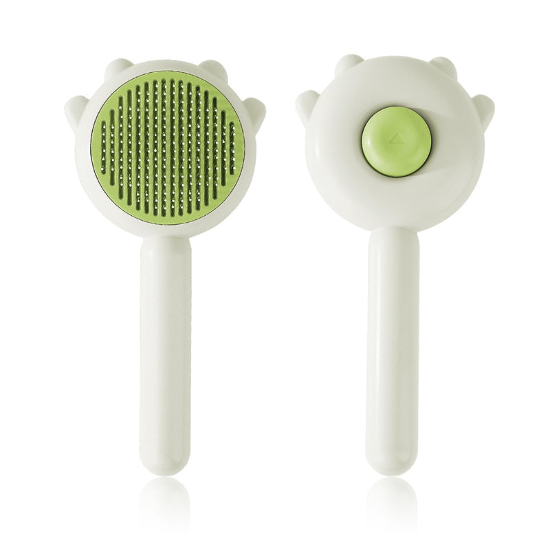 Cat brush, undercoat brush cat cat brush skin-friendly cat brush short hair one click cleaning cat hair brush animal hair brush dog brush short hair with handle - BeesActive Australia