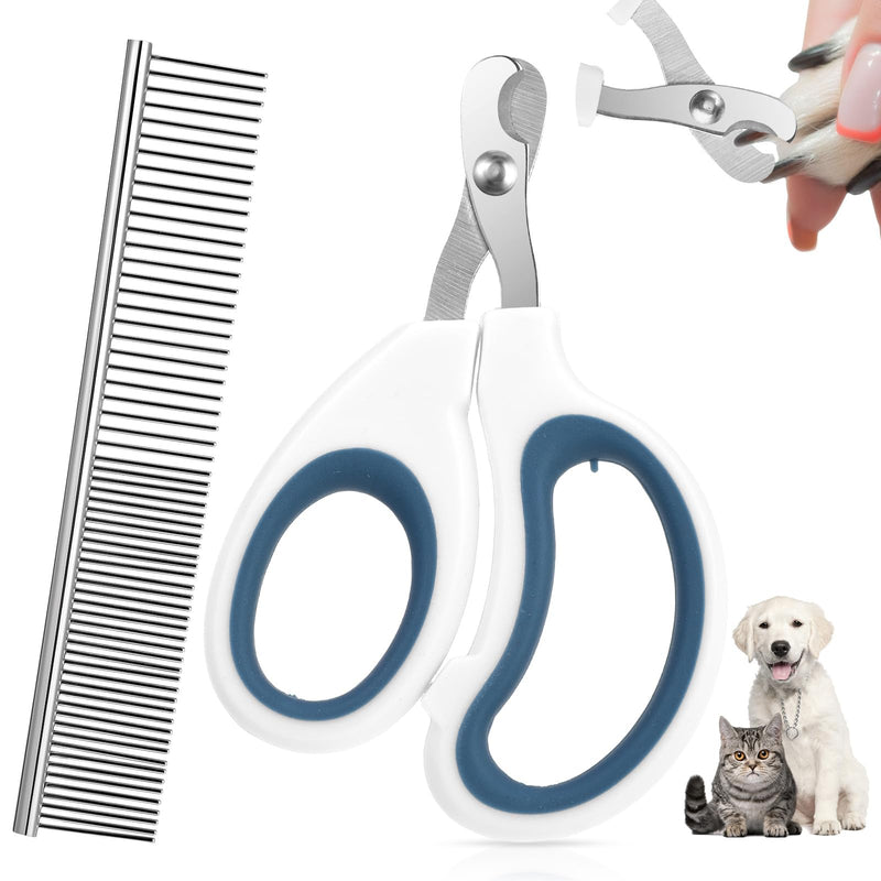 Cat claw scissors, cat nail clippers, stainless steel cat claw cutter, safety cat claw cutter with stainless steel hair comb for dogs, cats, small animals, beginners, professional cat care - BeesActive Australia