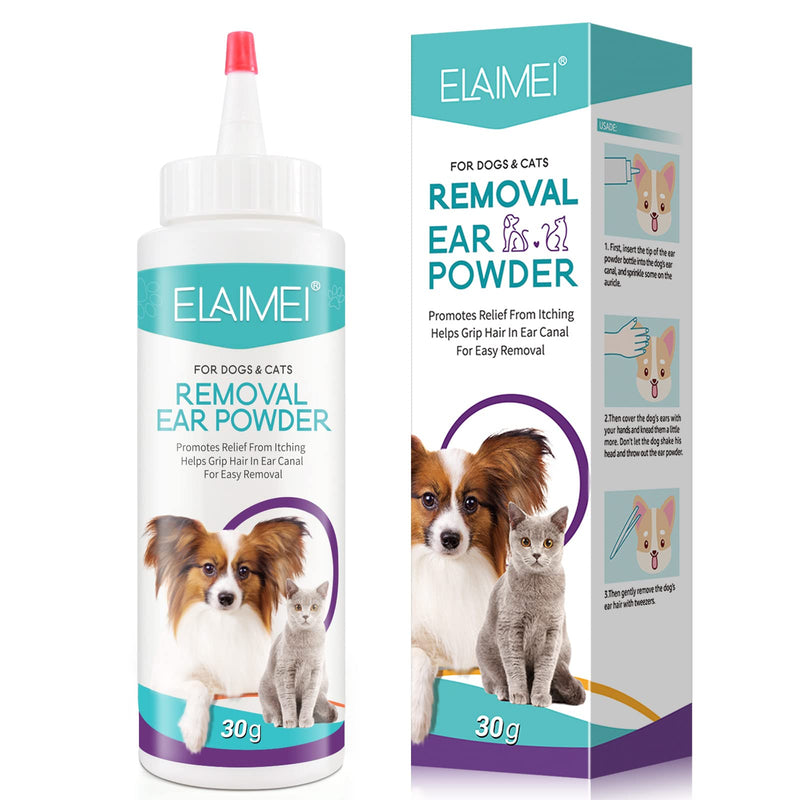 Onznoz Canker Powder for Dog Ears, Dog Ear Cleaner, Dog Ear Powder for Hair Removal, Fast-Acting Ear Powder, Prevention of Ear Infections in Dogs, Treats Ear Odor 30G - BeesActive Australia