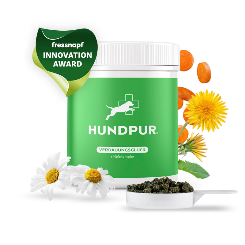 Hundpur Digestive Happiness 300g - Supplementary Food for Dogs - Prebiotics & Probiotics Pellets - Stabilizing Physiological Digestion (Digestive Happiness 300g) - BeesActive Australia