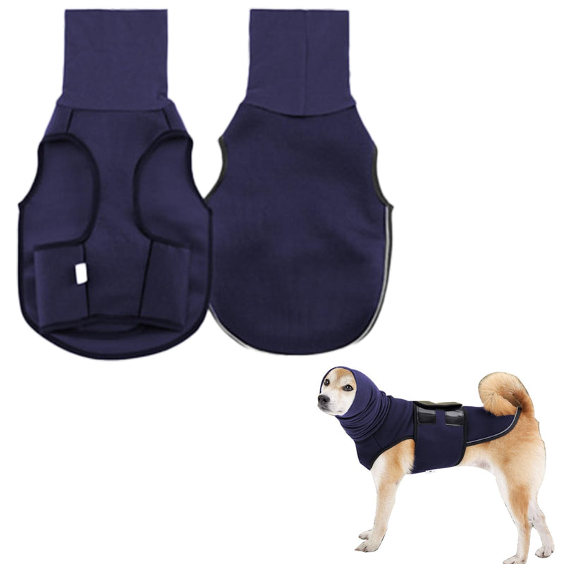 PLUSHCEWT Dog Coat for Relieving Anxiety Calming Vests with Soothing Hood and Ear Protection Anti Stress Vest Calming Jacket for Dogs Calming Shirt with Reflective (A) A - BeesActive Australia