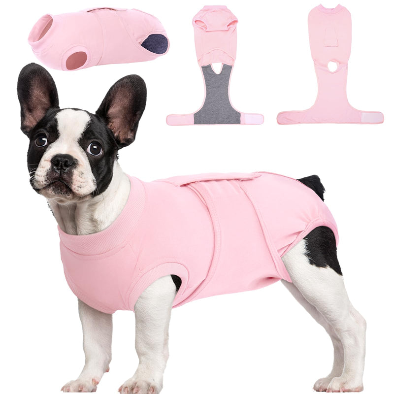 Kuoser dog bodysuit after surgery, dog bodysuit after castration male female dog, dog bodysuit after surgery female dog, surgical body dog castration female dog, anti-wound licking bodysuit for dogs after surgery pink M M (chest circumference: 49-59cm) - BeesActive Australia