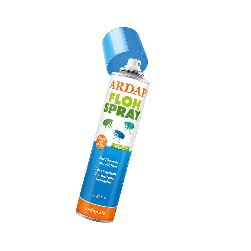 ARDAP Repell Flea Spray for Apartments and Furniture 400ml - Alternative to ARDAP Fogger against Fleas / Flea Fogger - Flea Treatment for Apartments - Ambient Spray for Fleas - Works Quickly & Effectively (PT19) - BeesActive Australia