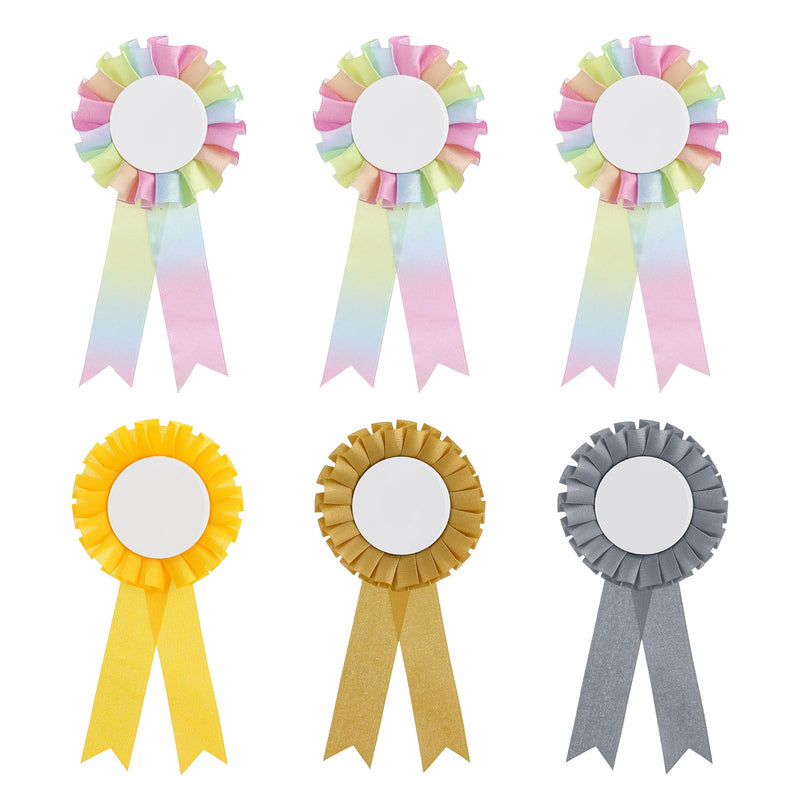 Kaisibum Pack of 6 tournament bows, horse tournament bow set, medal bows, rosettes for hobby horse accessories - BeesActive Australia