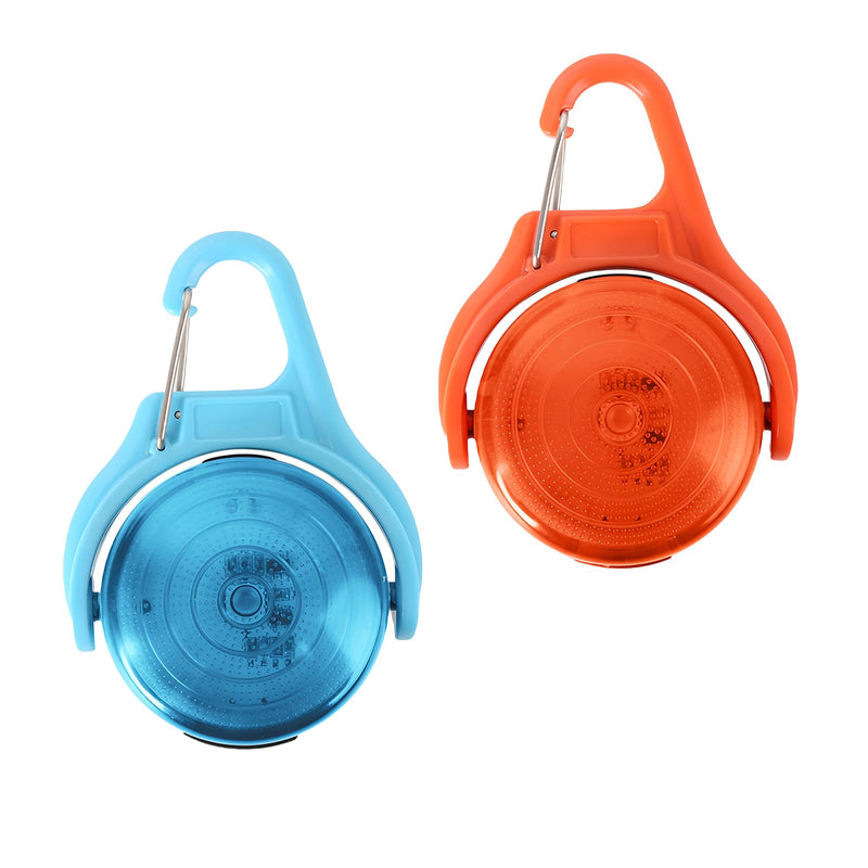 BORDEAG 2 pieces safety pet lights, LED flashing light, light pendant for dogs, school bag safety light, USB rechargeable, 4 flashing modes, for night walks - BeesActive Australia