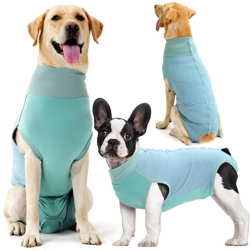 Dotoner dog bodysuit after surgery, castration wound protection suits for dogs, dog bodysuit after castration male dog, breathable bodysuit for dogs after surgery cat bodysuit, leak protection dog, anti-wound licking surgery bodysuit dog XL turquoise - BeesActive Australia