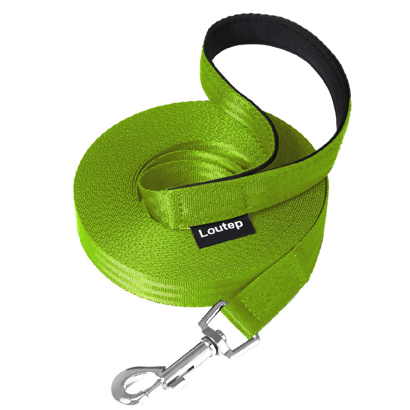 Loutep Towing Leash for Dogs Long Leash 3m 5m Towing Leash 10m for Dogs 15m 20m 25m 30m Dog Leash for Small Medium Large Dogs Cross-Country Leash Waterproof Lightweight Running Leash Green - BeesActive Australia