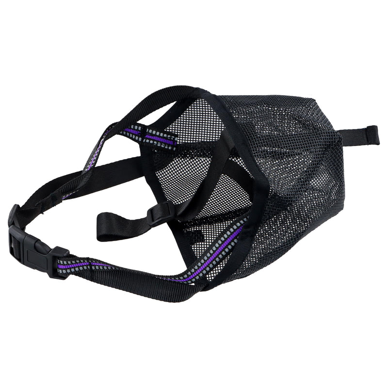 Dog Muzzle, Dog Muzzle, Mesh Soft Muzzle for Large Dogs with Reflective Adjustable Strap, Muzzle Medium Dogs, Breathable Dog Muzzle, Prevent Eating, Biting, XL - BeesActive Australia