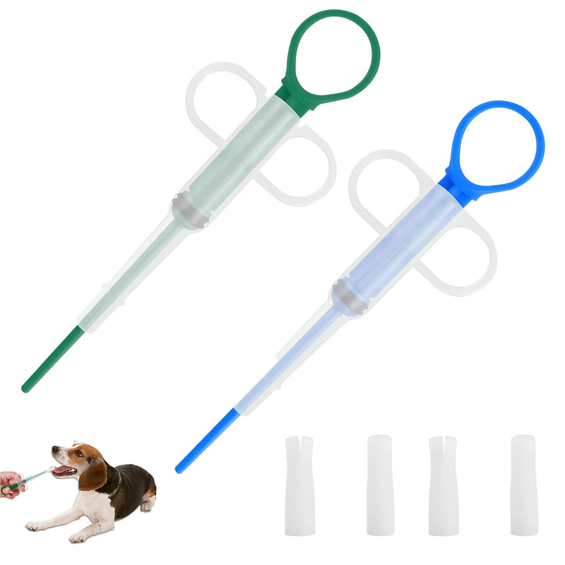 Tablet dispenser for cats, 2 pieces, reusable tablet feeder, pet pusher syringe, tablet dispenser cat, pet medication syringe, nursing pusher shooter for small pets - BeesActive Australia