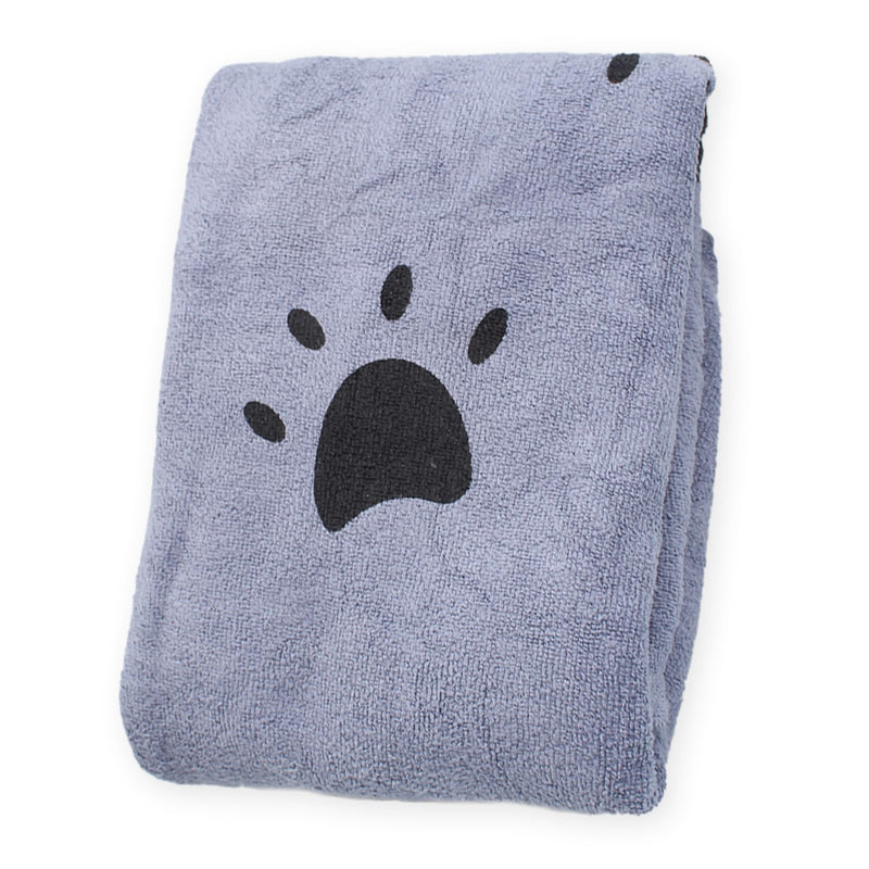 GZDAOXIA 1 piece 70 x 140 cm dog towel, extra absorbent dog towel, quick-drying warm pet towel, dog microfibre towel, large soft dog towel, for dogs, cats (grey) - BeesActive Australia