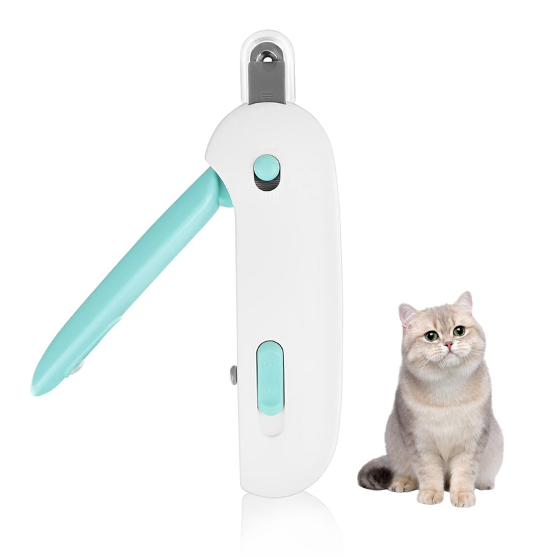 Cat claw scissors, cat nail scissors, cat nail clippers, stainless steel cat nail clippers, cat claw cutters with nail file and splash-proof, cat nail cutters for dogs, cats, small animals (blue) - BeesActive Australia