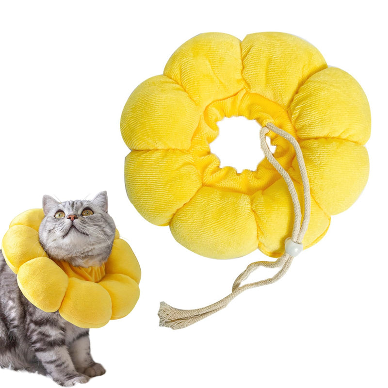Thoquene Soft Cat Neck Brace, Adjustable Neck Brace, Sunflower Leak Protection Cat - BeesActive Australia