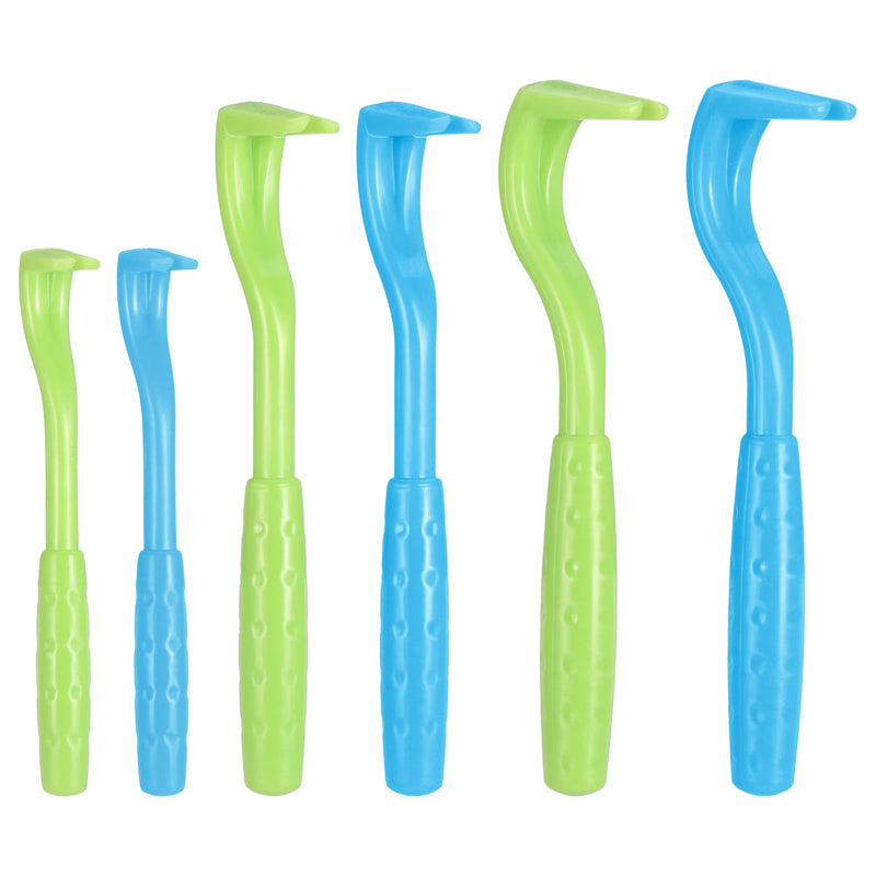 Coptiner Set of 6 Tick Hooks 3 Sizes Tick Tongs Tick Remover Simple and Safe Tick Lever Tick Protection for Dogs, Cats, Horses and People Alternative to Tick Tweezers (Green, Blue) - BeesActive Australia