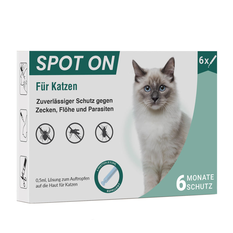 Animal Vita® Spot On tick protection for cats [6 months of reliable tick protection] Tick repellent for cats - tick protection for cats - Spot On for cats - BeesActive Australia