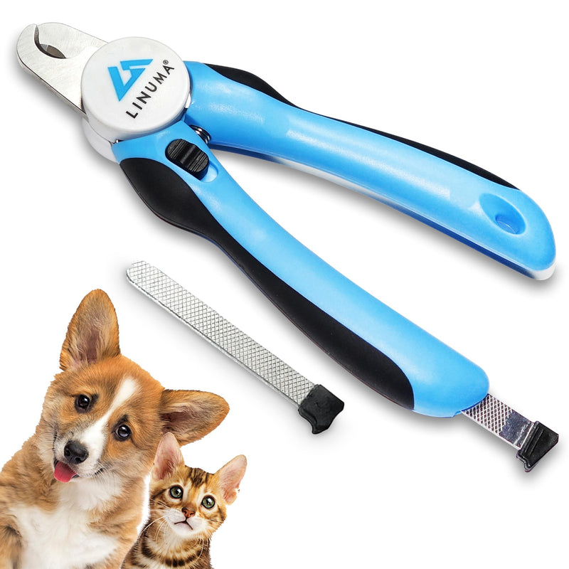 LINUMA® Dog Claw Cutter - Claw Scissors for Dogs, Dog Claw Cutter, Dog Nail Scissors, Claw Grinder, Dog Claw Scissors, Grooming & Claw Care for Dogs, Cat Claw Cutter Light Blue - BeesActive Australia