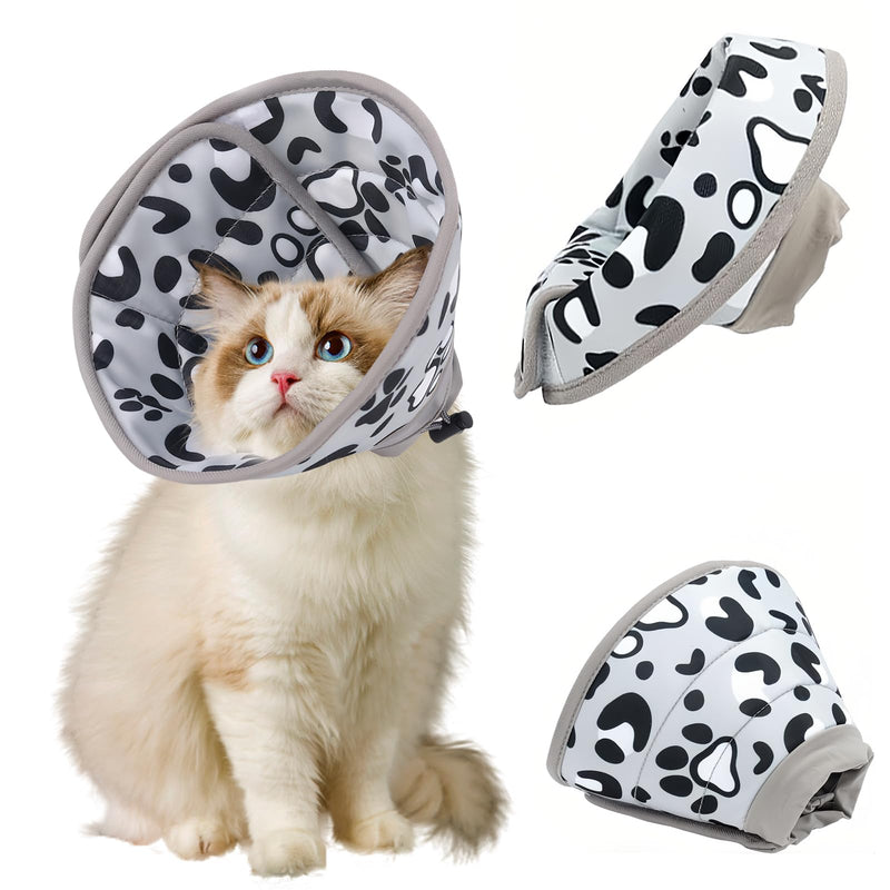 FAINCA Cat Neck Brace, Cat Collar, Adjustable Neck Brace for Cats, Soft Cat Neck Brace, Cat Neck Collar for After Operations and Injuries, Prevents Licking Wounds (Grey/S) SY-MXQ-S - BeesActive Australia