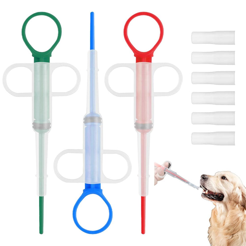 GHPKOTW Pack of 3 tablet feeders, tablet dispensers for cats, food grade silicone tablet dispensers for cats, for cats and small dogs, protects teeth and gums (red, green and blue). - BeesActive Australia