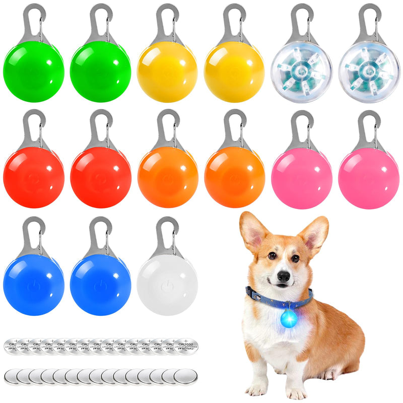 GAOUTO Pack of 15 dog light pendants, flashing light dog, dog safety flashing light clip-on LED light pendant, pet light collar with 3 flashing modes, light pendant for school bags and children - BeesActive Australia