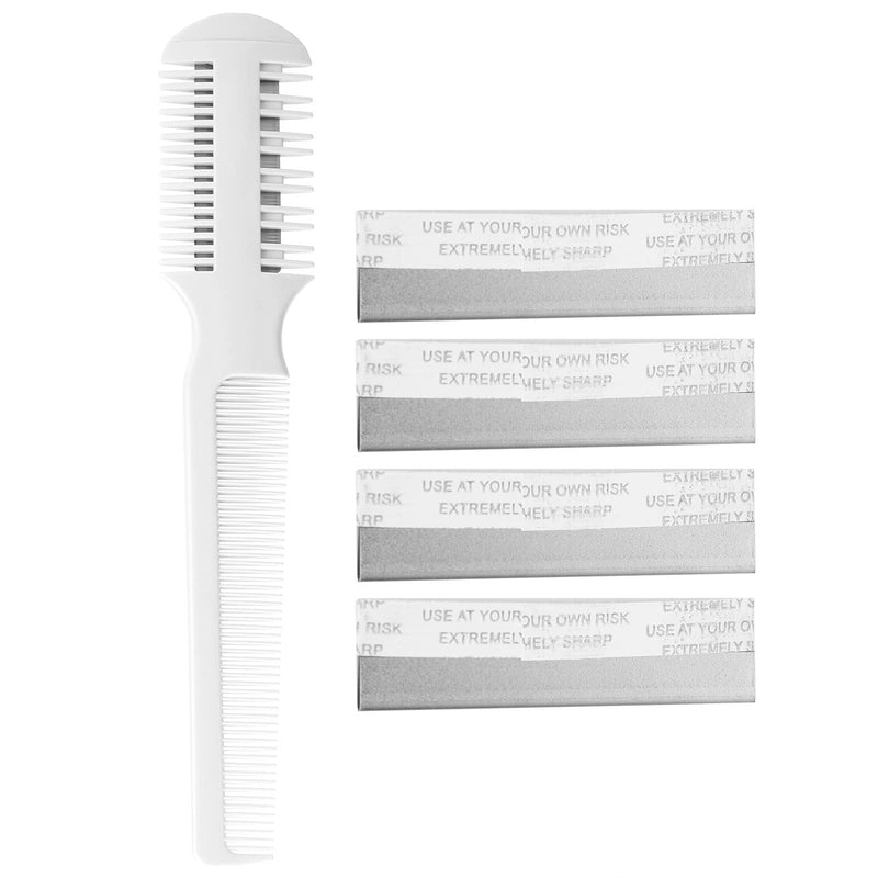 Horoper Dog Cat Hair Trimmer Pet Hair Trimmer Comb Grooming Razor Thinning Dog Cat Floating Hair Remover with 5 Blades - BeesActive Australia