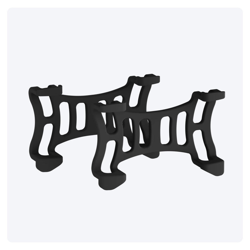 Tractive 2 PCS. Rubber Clips for Tractive Dog 6 GPS Tracker (Black) Black - BeesActive Australia