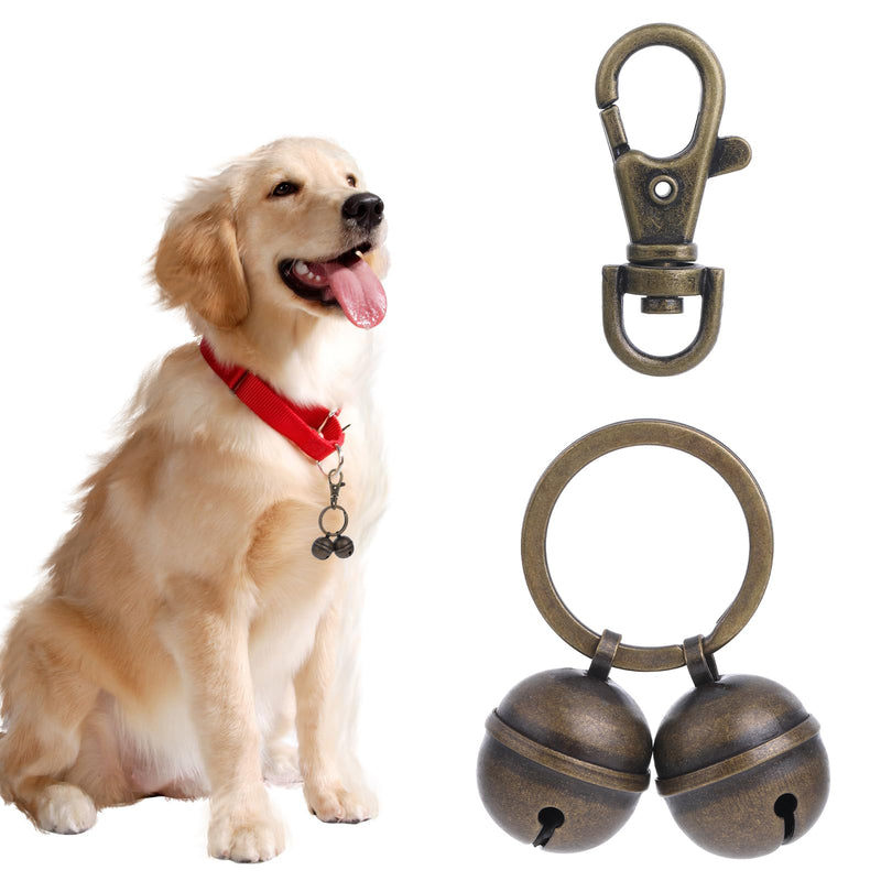 Loud cat dog bells pet tracker bells for crafts cat bells dog bells cat and dog bells for collar training with rotating carabiner clasp - BeesActive Australia