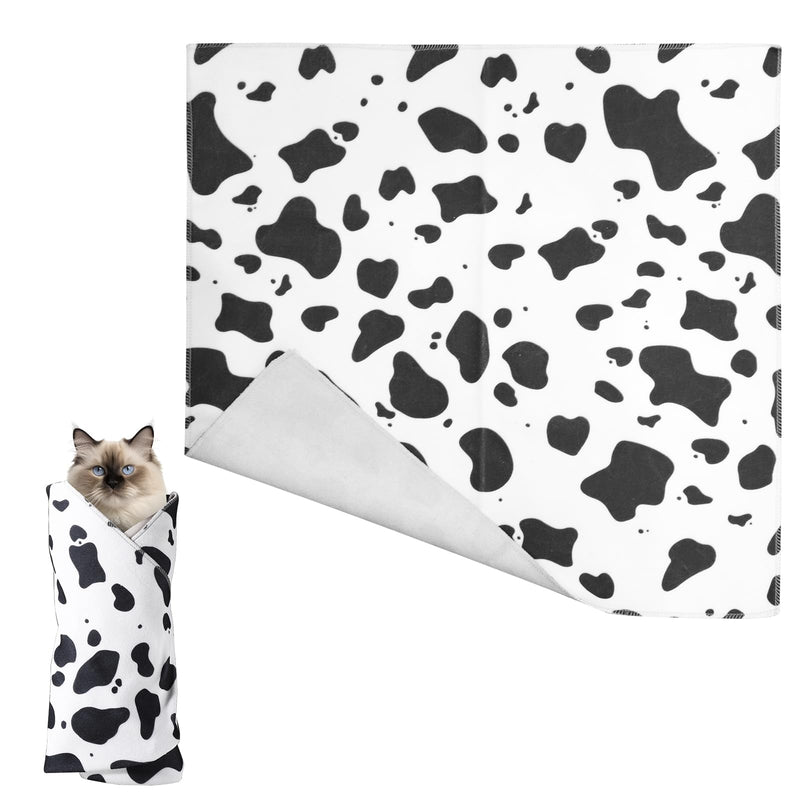 Gosknor Cat Care Wrap, 55x55cm Soft Self-Adhesive Bondage Cloth Made of Cat Towel Bite and Scratch Protection Wrap Cloth for Cats for Claw Trimming for Medication - BeesActive Australia
