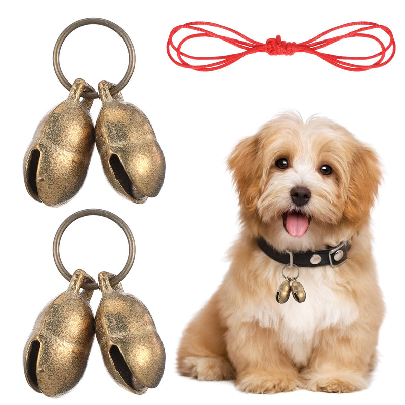 Yuanchu 2 sets loud cat dog bells for collar, pet bells 2 x 3 cm Glock collar pendant bell for training cats dogs pets - BeesActive Australia