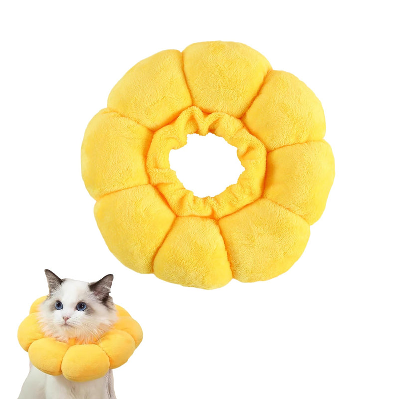 Leak protection cat, neck brace cat, neck collar, cats, neck collar for cats, soft, collar, protective collar, cat collar, collar, sunflower, adjustable, neck brace cat after surgery and injuries - BeesActive Australia