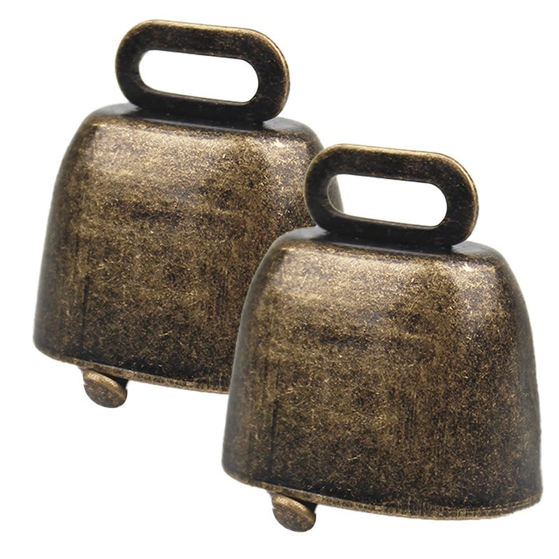 2pcs bells for crafts, metal vintage bells, tracker bells, Christmas bells, bells for training pet collar pendant, DIY wind chime, small cow bell, goat bell, bronze - BeesActive Australia